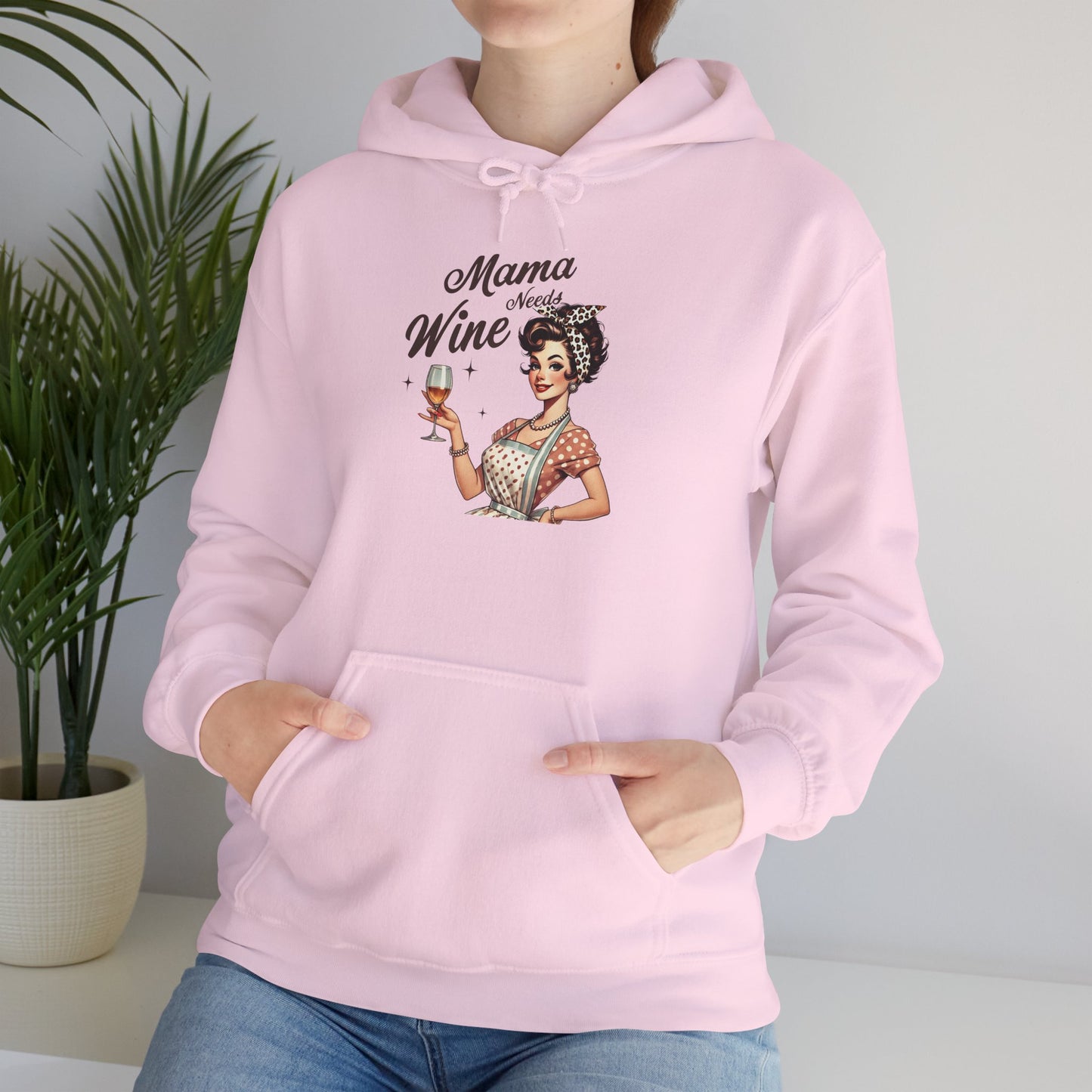Mama Needs Wine Hoodie — Mom Hoodie