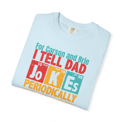 Science Dad Jokes Custom Kid's Names— Fathers Day Tee