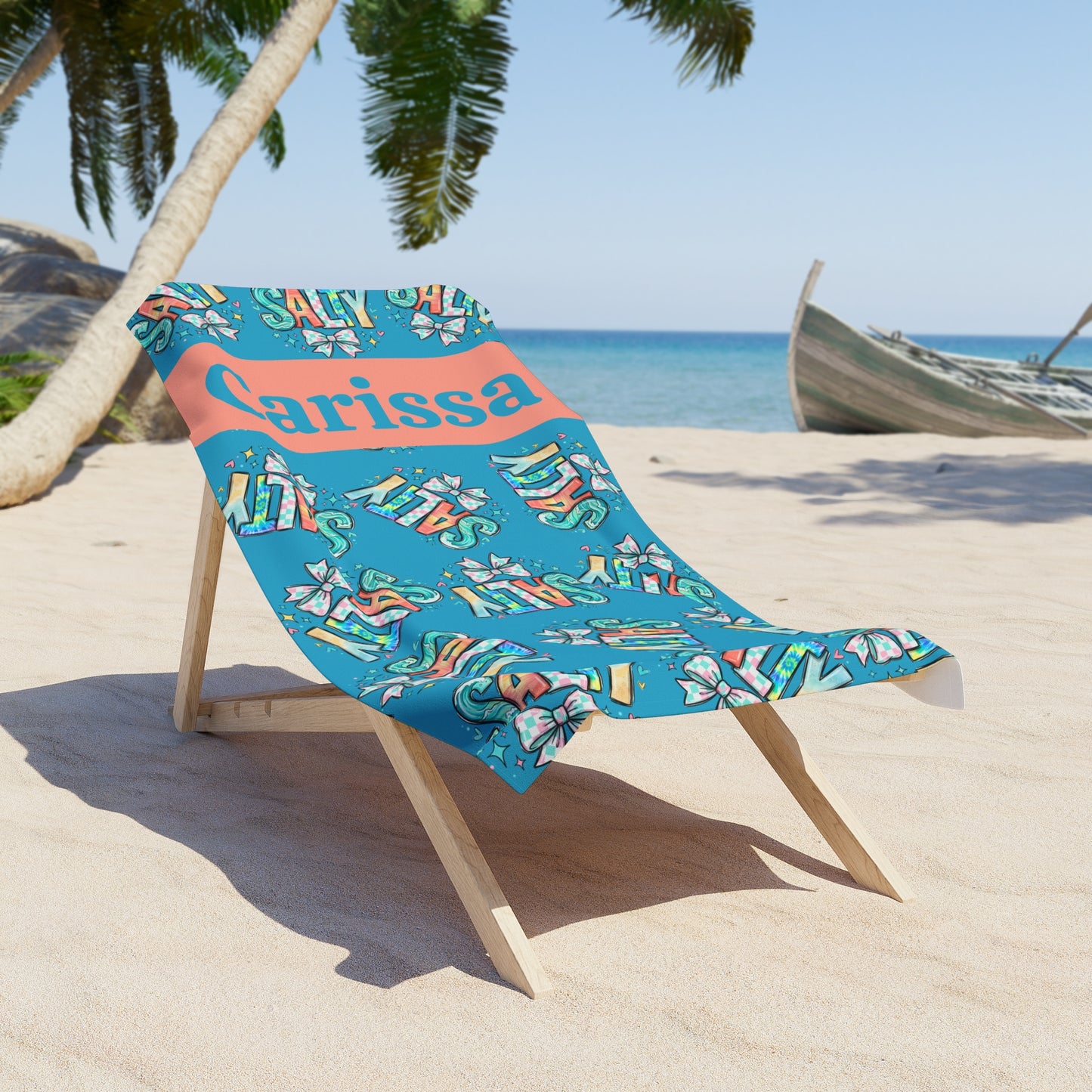 Salty — Personalized Name & Design Beach Towel