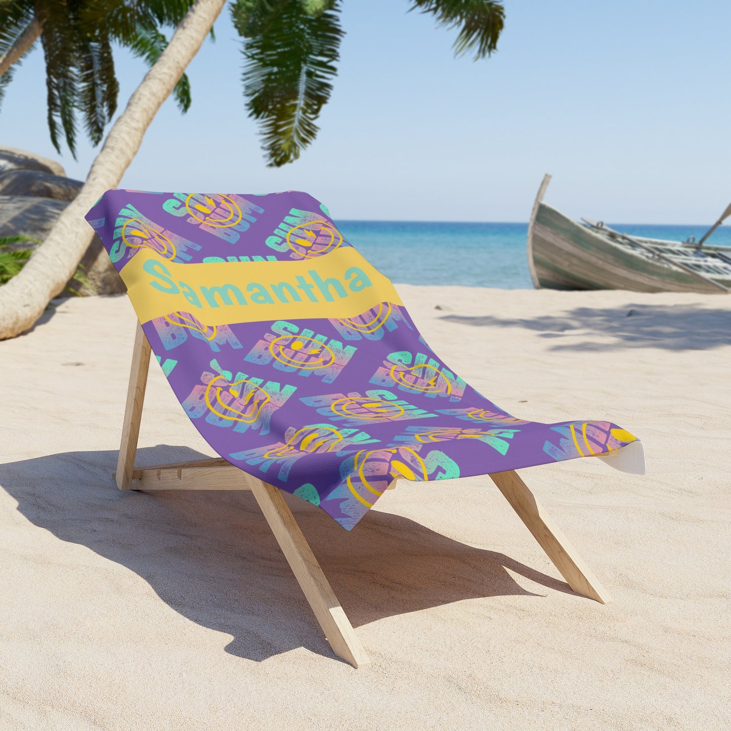 Sun Bum Beach Towel — Personalized Name