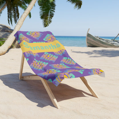 Sun Bum Beach Towel — Personalized Name