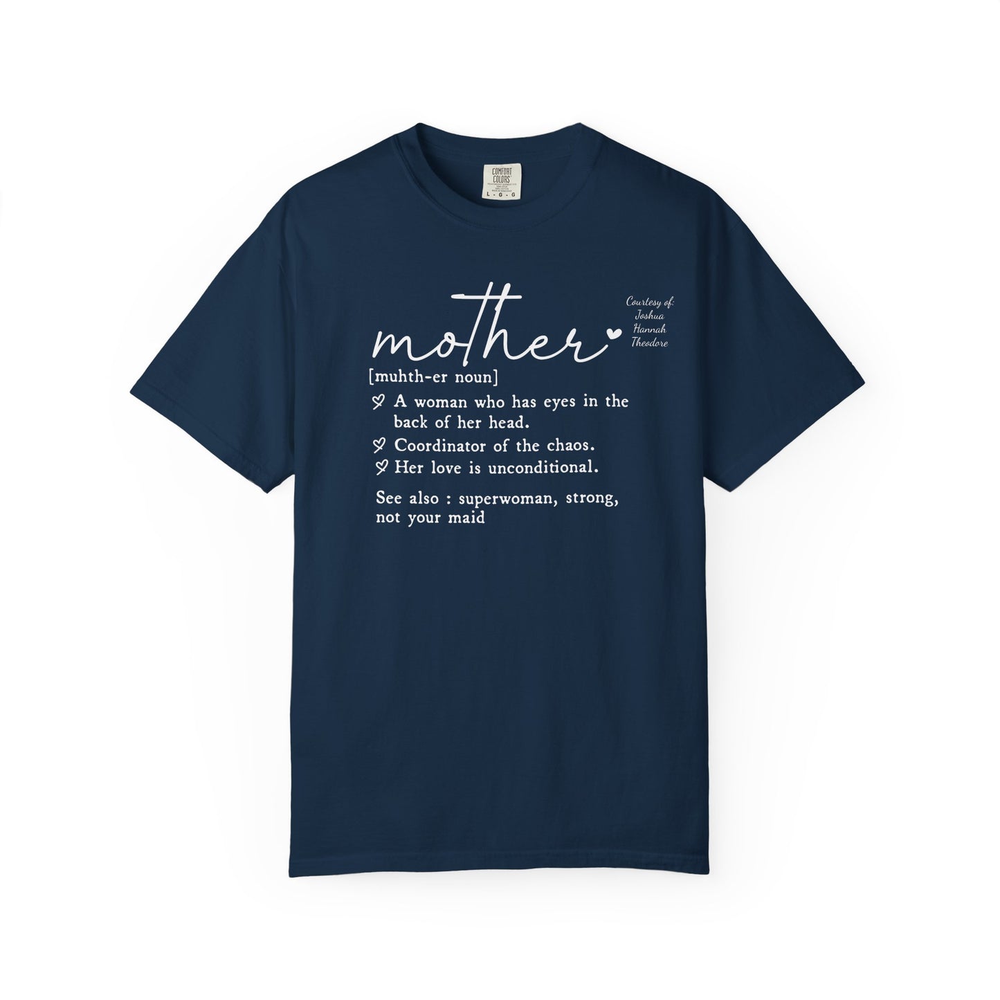 Mother Definition T-Shirt — Personalized Mom Script Graphic Tee