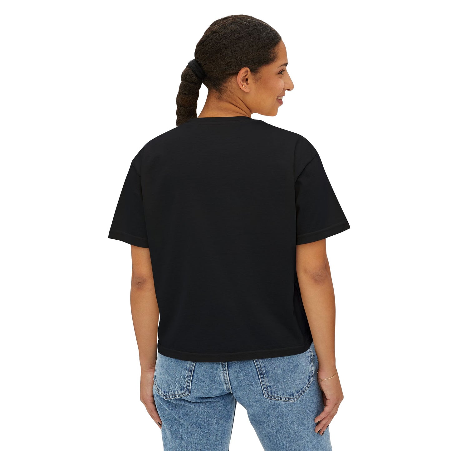 Mom Life Custom Name Boxy Tee — Mother's Day Shirt