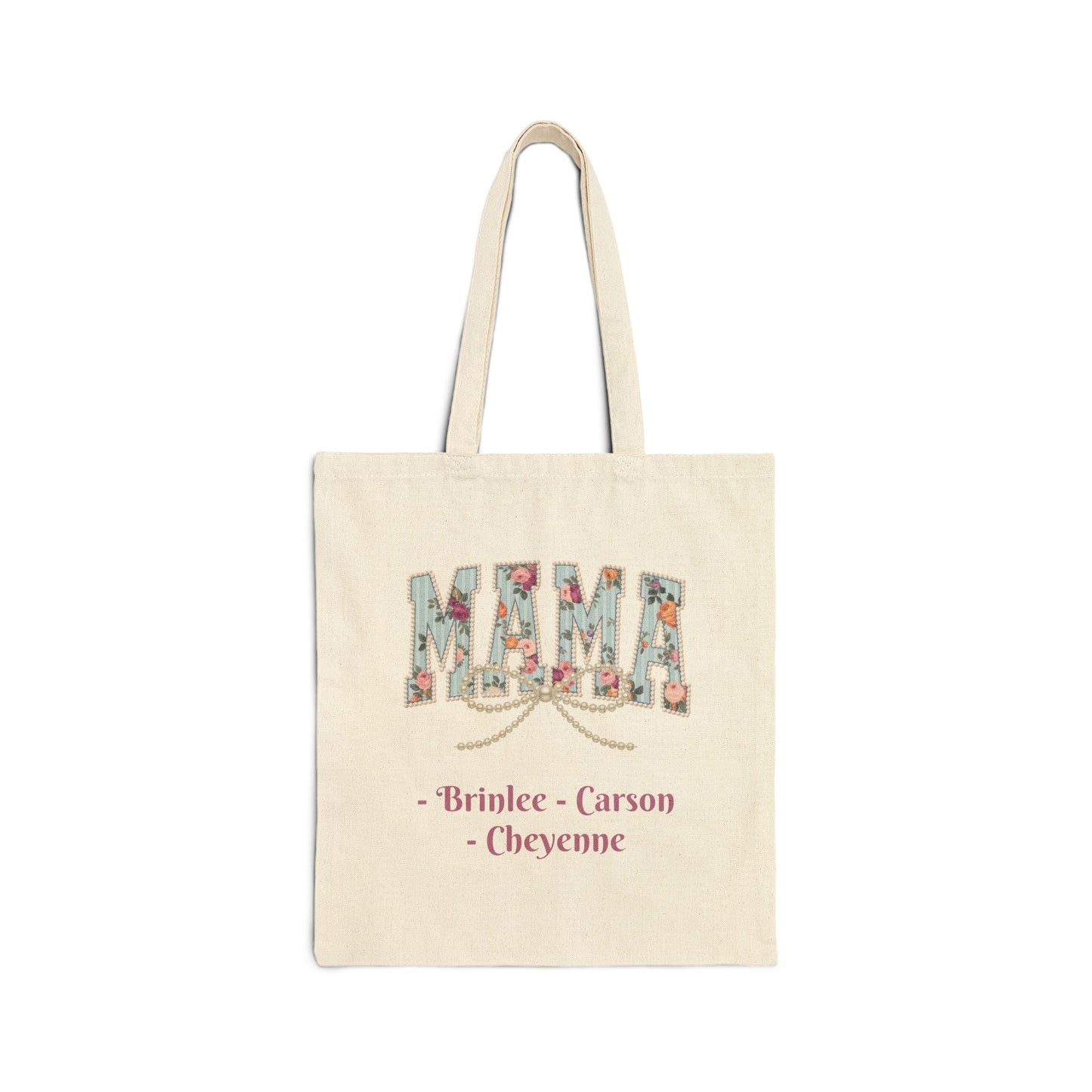 Mama Pearls Custom Names — Personalized Mom Tote