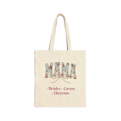Mama Pearls Custom Names — Personalized Mom Tote