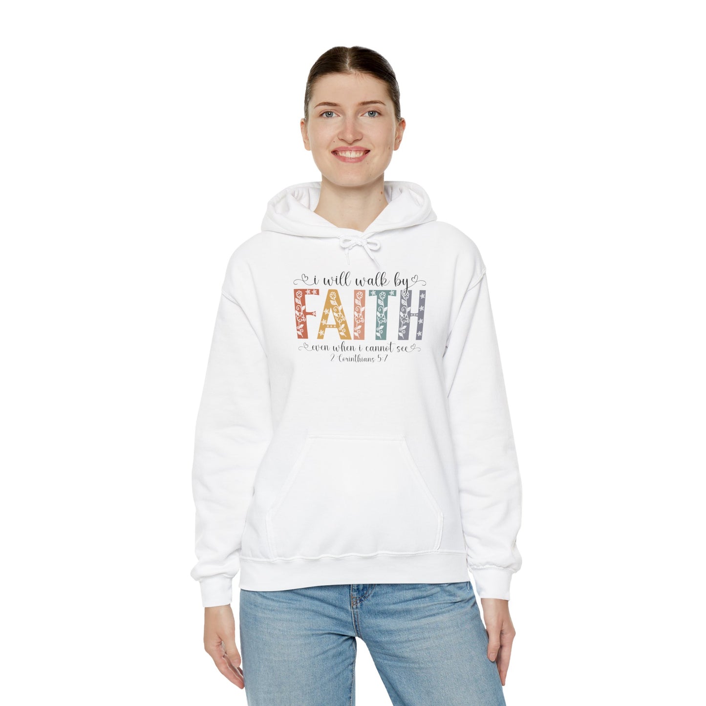 Walk By Faith — Inspirational Faith Graphic Hoodie