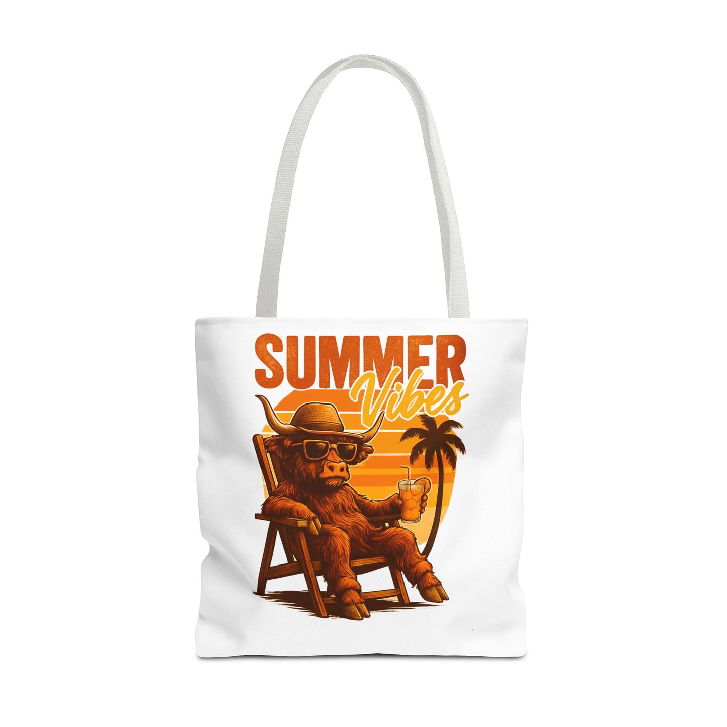 Highland Cow — Beach-Ready AOP Carryall
