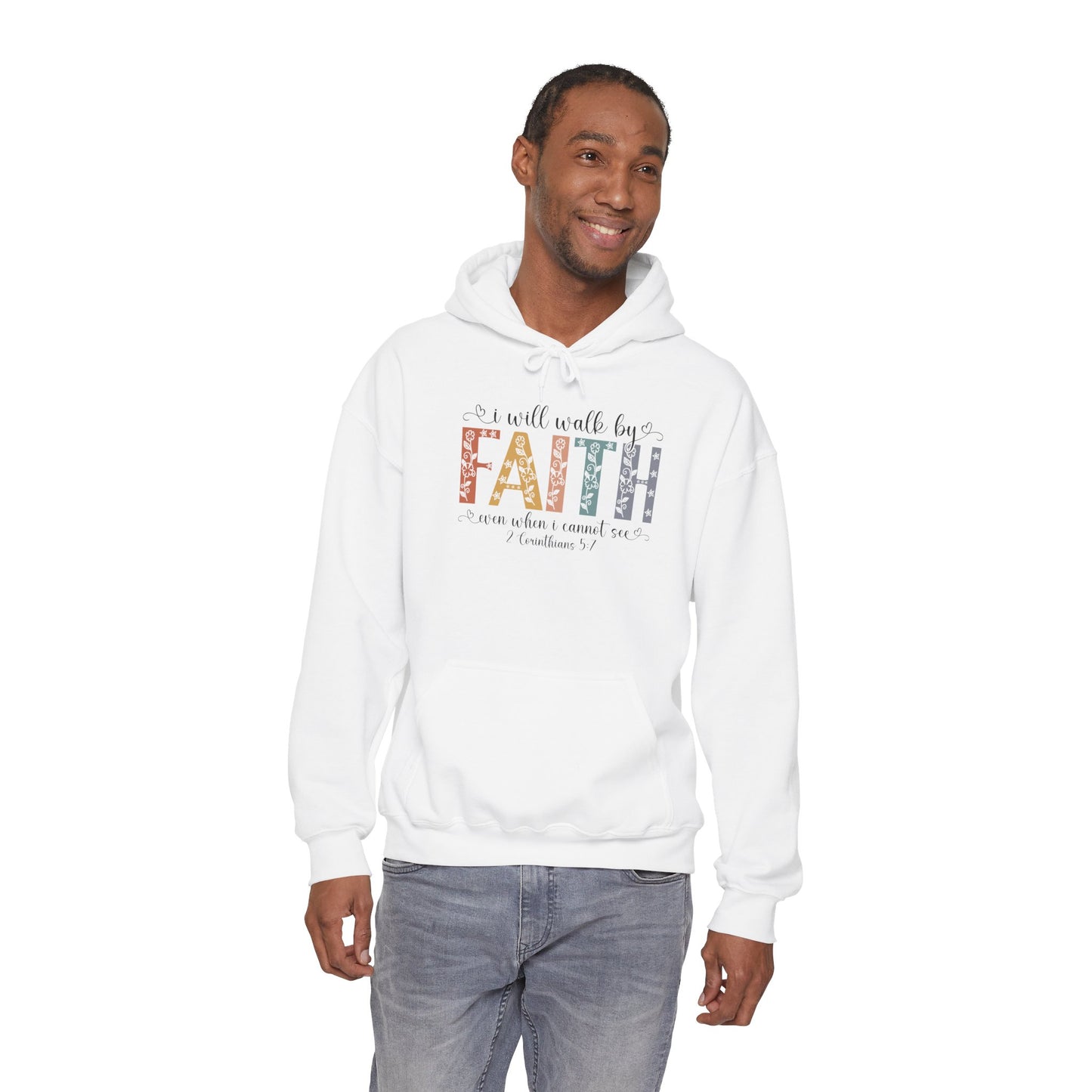 Walk By Faith — Inspirational Faith Graphic Hoodie