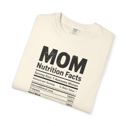 Mom Nutrition Facts T-Shirt — Mom Script Graphic Tee