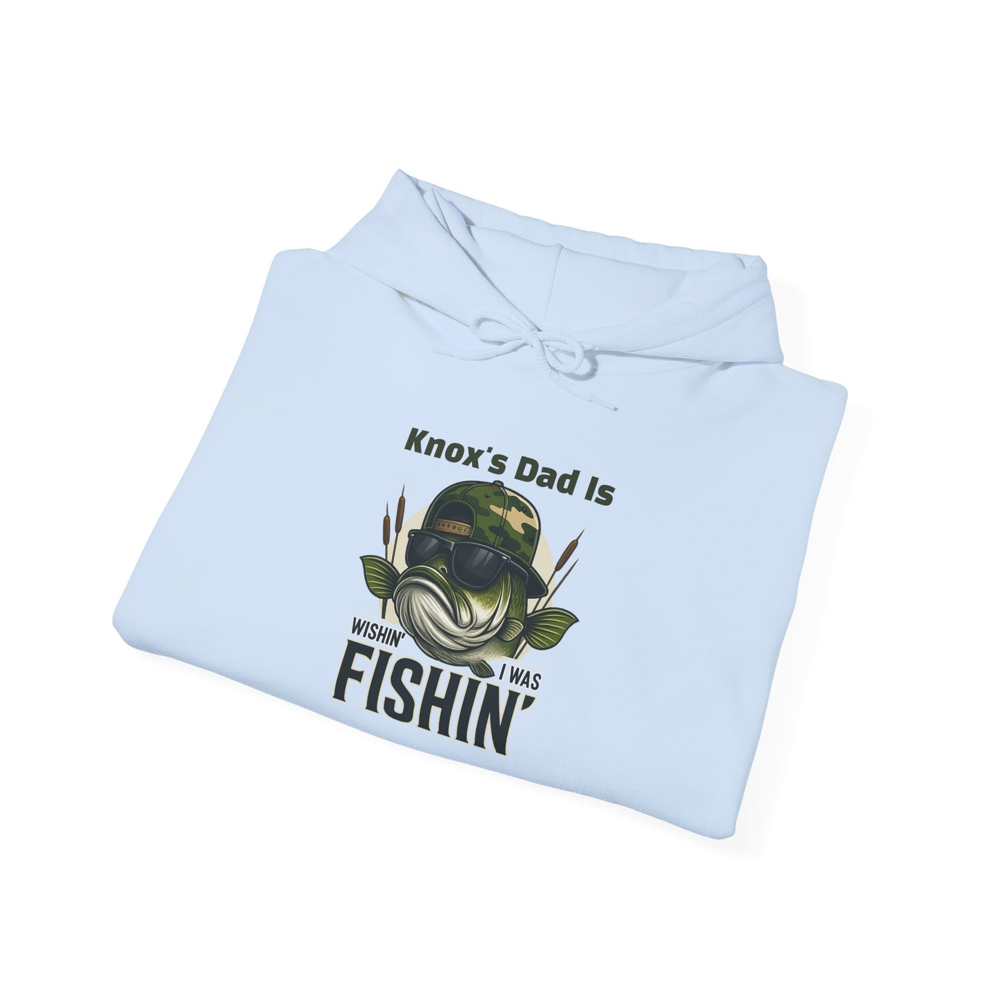 Wishin I Was Fishin Custom Kid's Names Hoodie - Personalized Gift