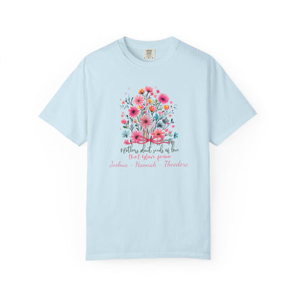 Seeds Of Love T-Shirt — Personalized Mom Script Graphic Tee