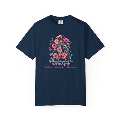 Seeds Of Love T-Shirt — Personalized Mom Script Graphic Tee