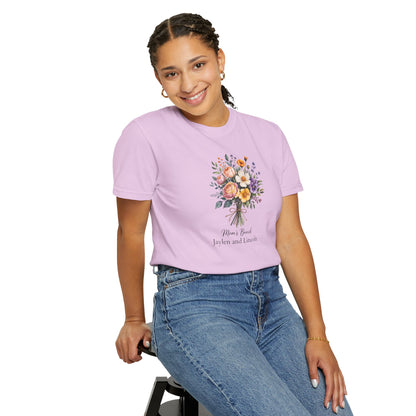 Mom's Bunch Custom Name T-Shirt — Personalized Mom Script Graphic Tee