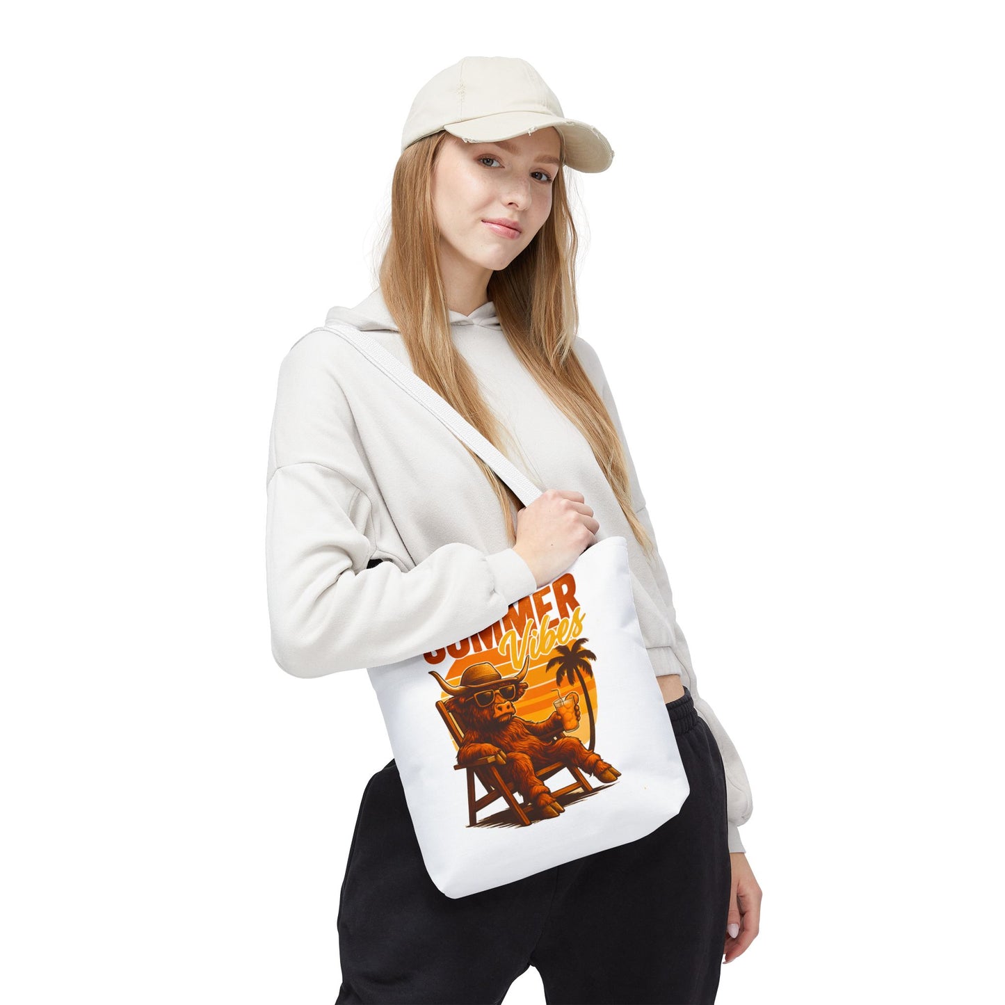 Highland Cow — Beach-Ready AOP Carryall