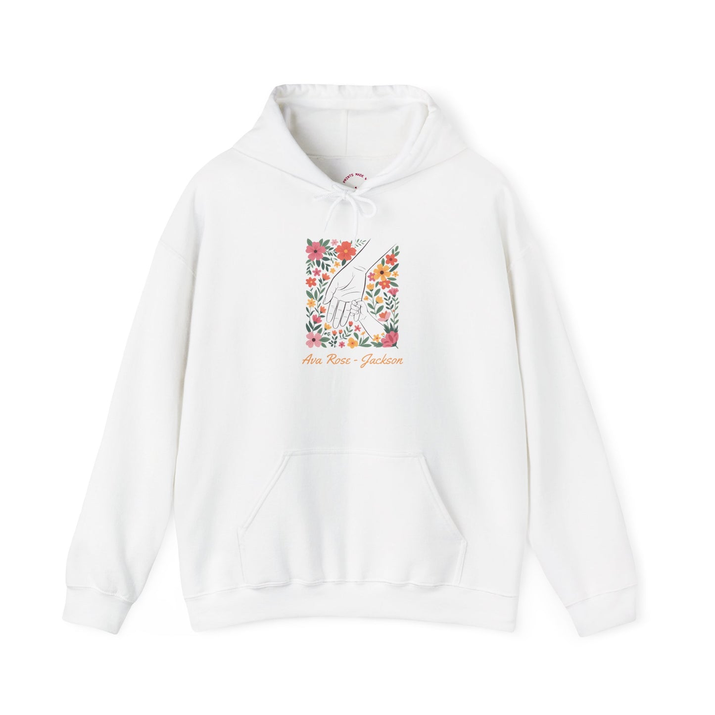 Mama Hand Custom Kids Name Mama Hoodie — Personalized Mom Hoodie