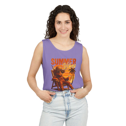 Highland Cow — Breathable Garment-Dyed Summer Tank