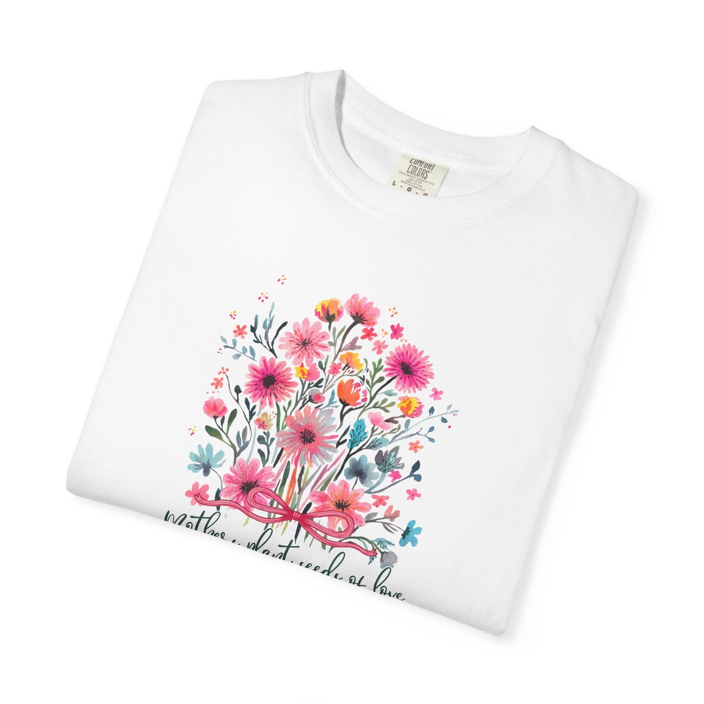 Seeds Of Love T-Shirt — Personalized Mom Script Graphic Tee