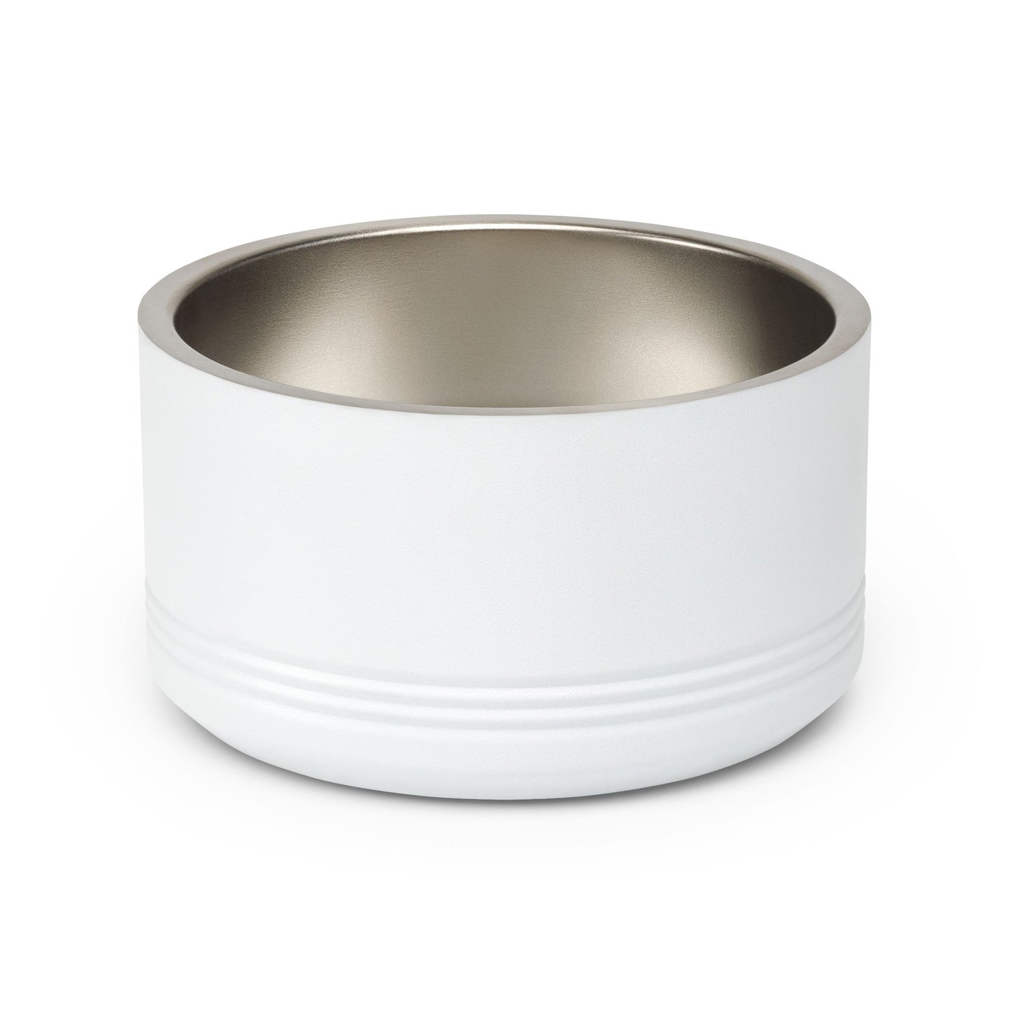 Custom Pet Bowl White Text — Various Colors - 18oz Custom Dog & Cat Food Water Dish