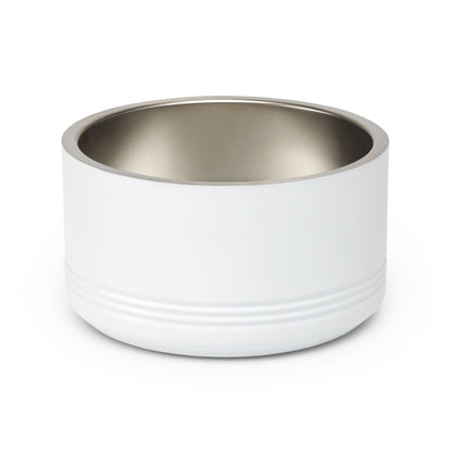 Custom Pet Bowl White Text — Various Colors - 18oz Custom Dog & Cat Food Water Dish