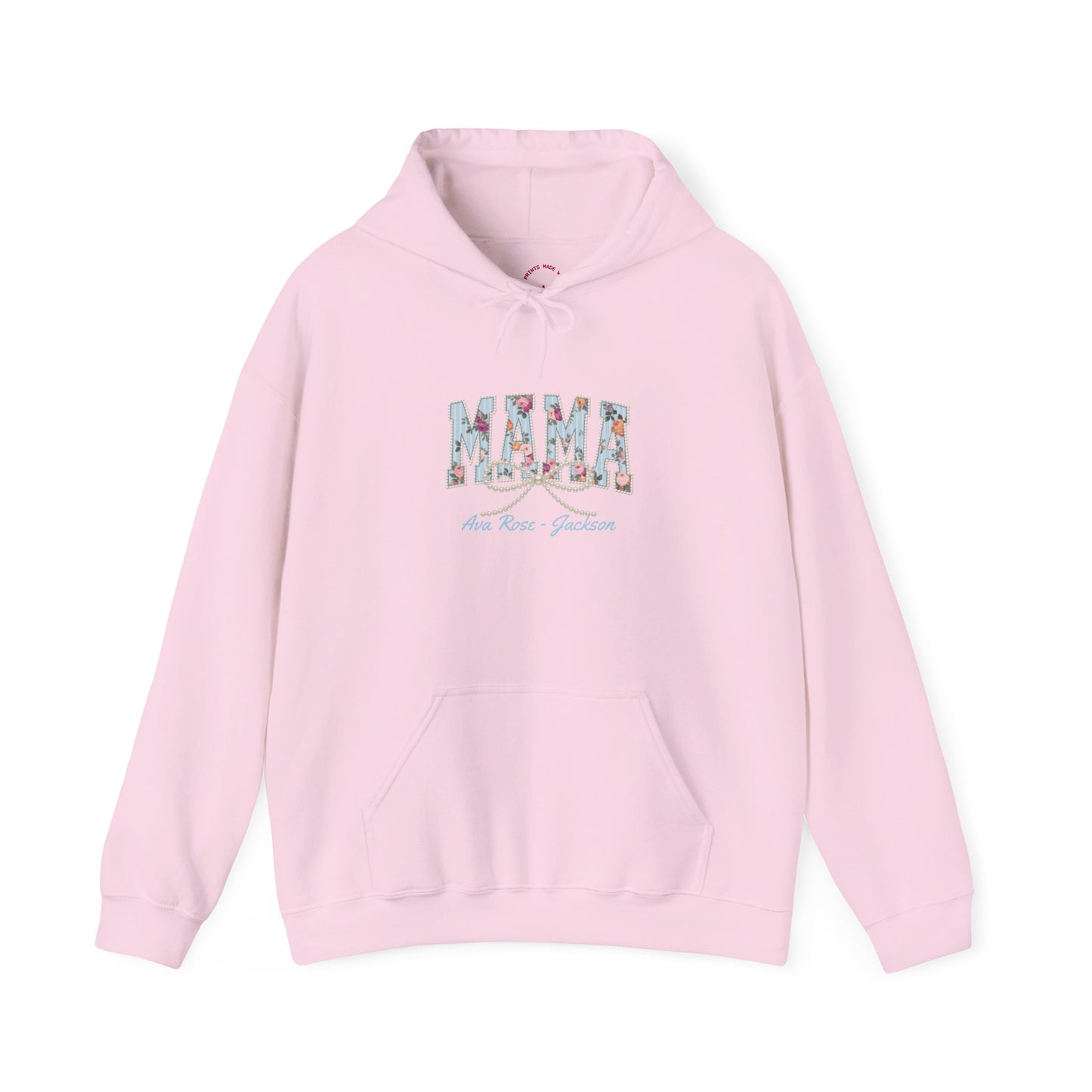 Mama Pearls Custom Kids Name Mama Hoodie — Personalized Mom Hoodie