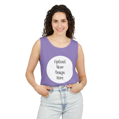*Custom Tank Top — Comfort Colors Various Colors - Upload Your Design