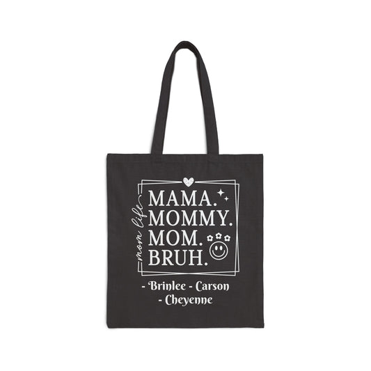 Mom Life Custom Names — Personalized Mom Tote
